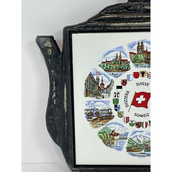 Vintage Villeroy And Boch Teapot Trivet Suisse Schweiz Svizera Switzerland - Picture 7 of 13